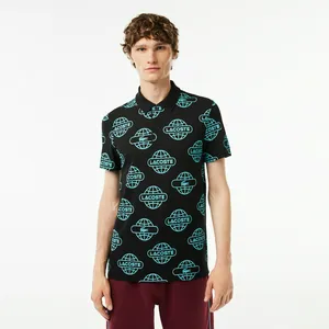 Мужское сверхлегкое поло Lacoste из хлопка Пике, черный, арт. PH1175