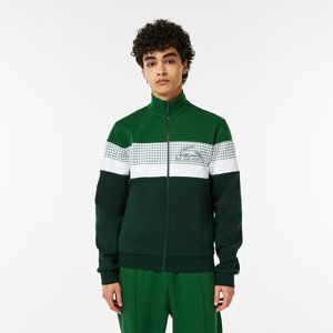 Мужская толстовка Lacoste Slim Fit на молнии, зеленый, арт. sh0323