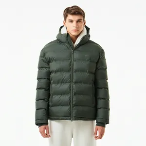 Мужская куртка Lacoste Hooded Quilted, хаки, арт. BH7460R