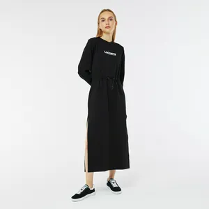 Платье Lacoste Regular Fit с длинными рукавами, черный, арт. EF2431