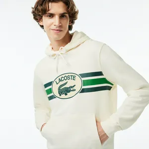 Мужская толстовка Lacoste из хлопка, белый, арт. SH1413