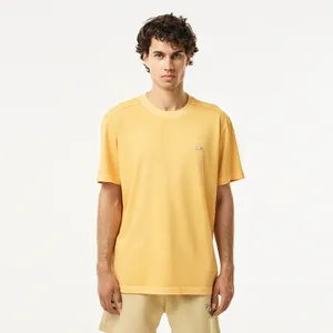 Мужская хлопковая футболка Lacoste, оранжевый, арт. TH0426