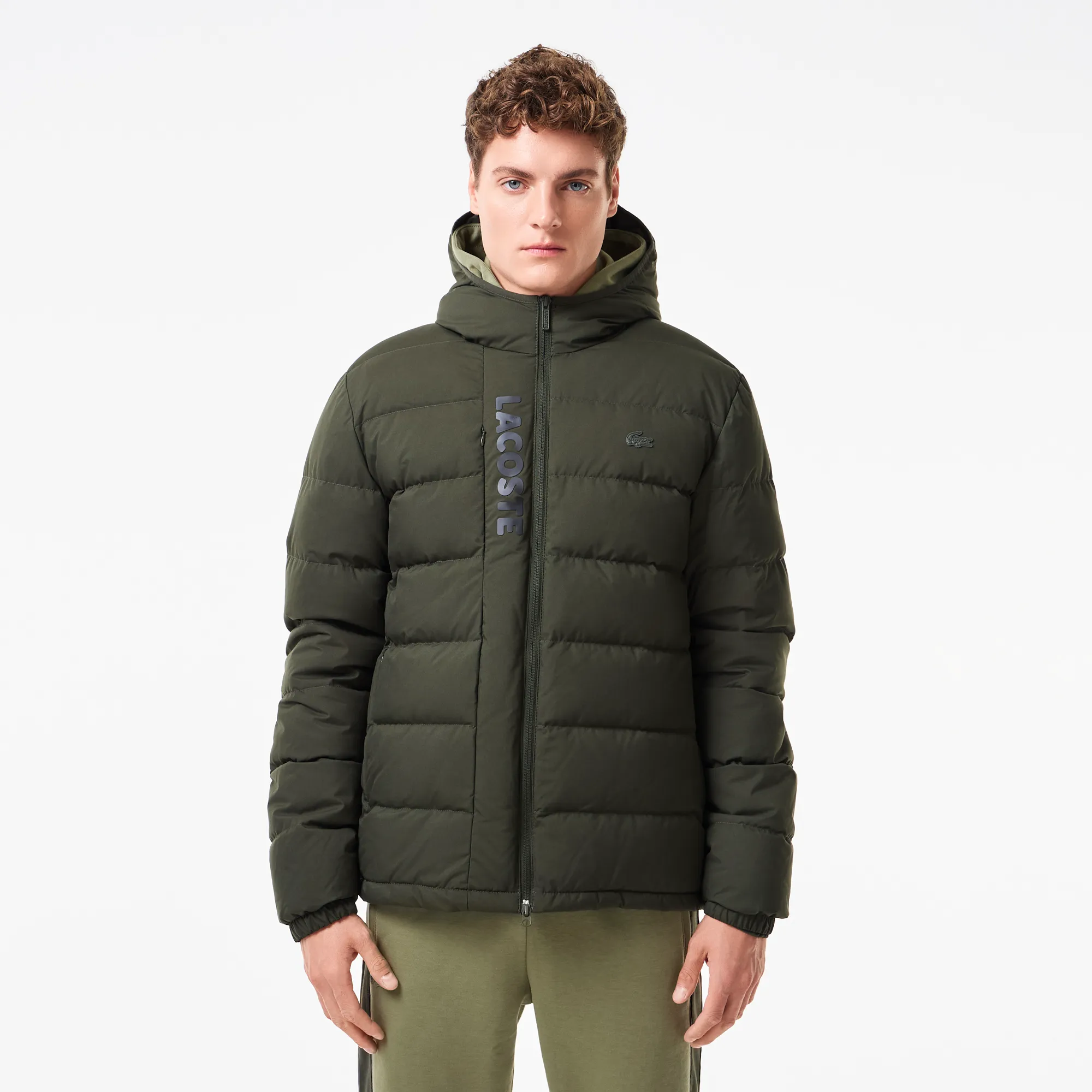 Мужская куртка-бомбер Lacoste, хаки, арт. bh2510