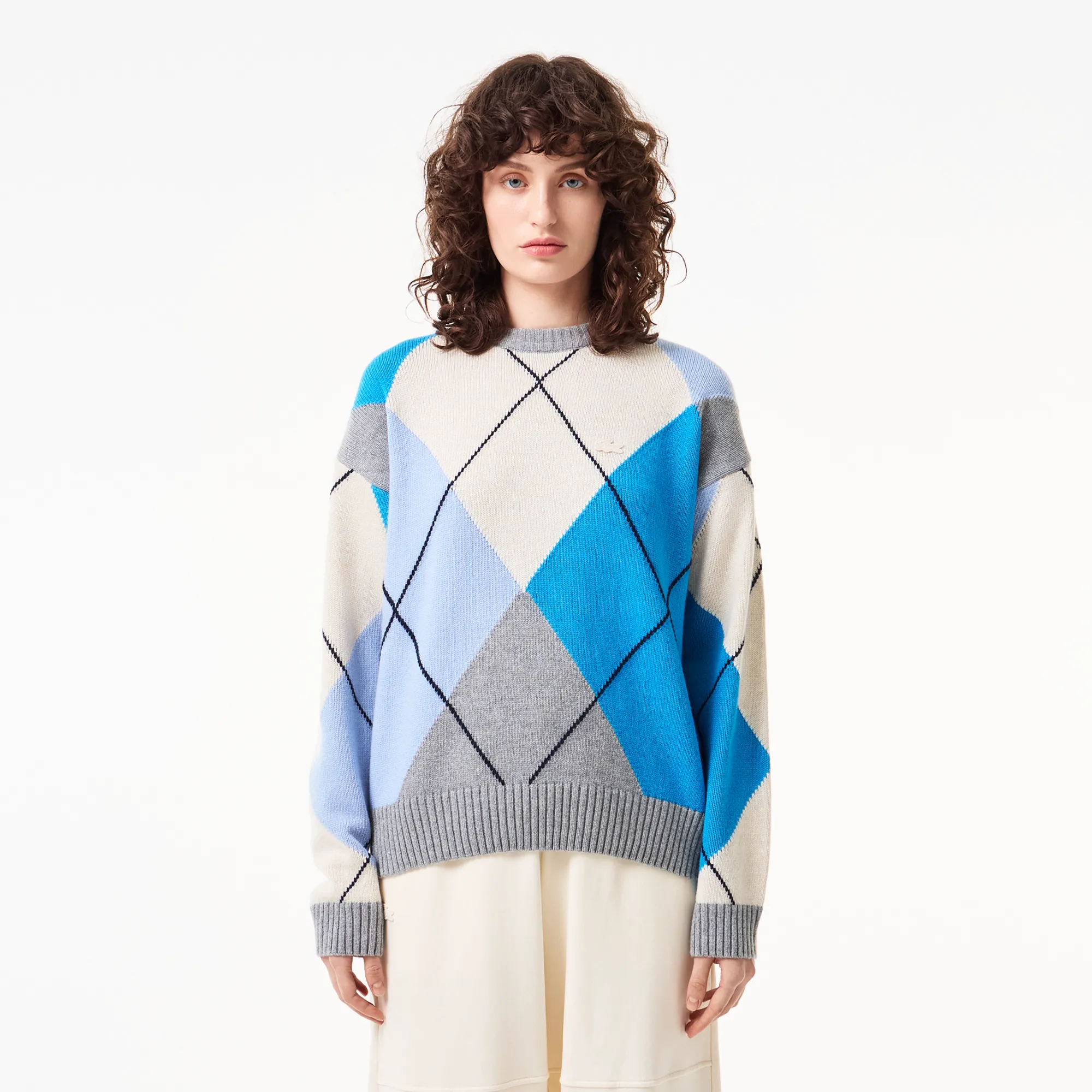 Женский свитер Lacoste Relaxed Fit, разноцветный, арт. af2511