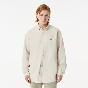 Мужская рубашка Lacoste из хлопка и льна