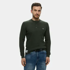 Мужская футболка Lacoste из хлопка, хаки, арт. TH0035
