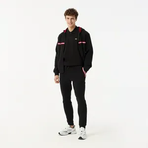 Мужские спортивные брюки Lacoste из эластичного хлопка, черный, арт. XH0508