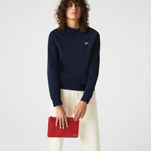 Клатч Lacoste на молнии из тисненой кожи