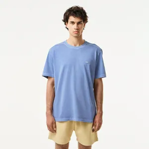 Мужская хлопковая футболка Lacoste, синий, арт. TH0426