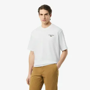 Мужская футболка Lacoste Loose Fit из органического хлопка, белый, арт. TH5950