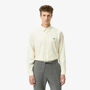 Мужская рубашка Lacoste Regular Fit, молочный, арт. CH2611