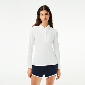 Женское поло Lacoste Slim Fit из эластичного хлопка