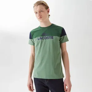 Мужская футболка Lacoste Slim Fit с круглым вырезом, зеленый, арт. TH0312