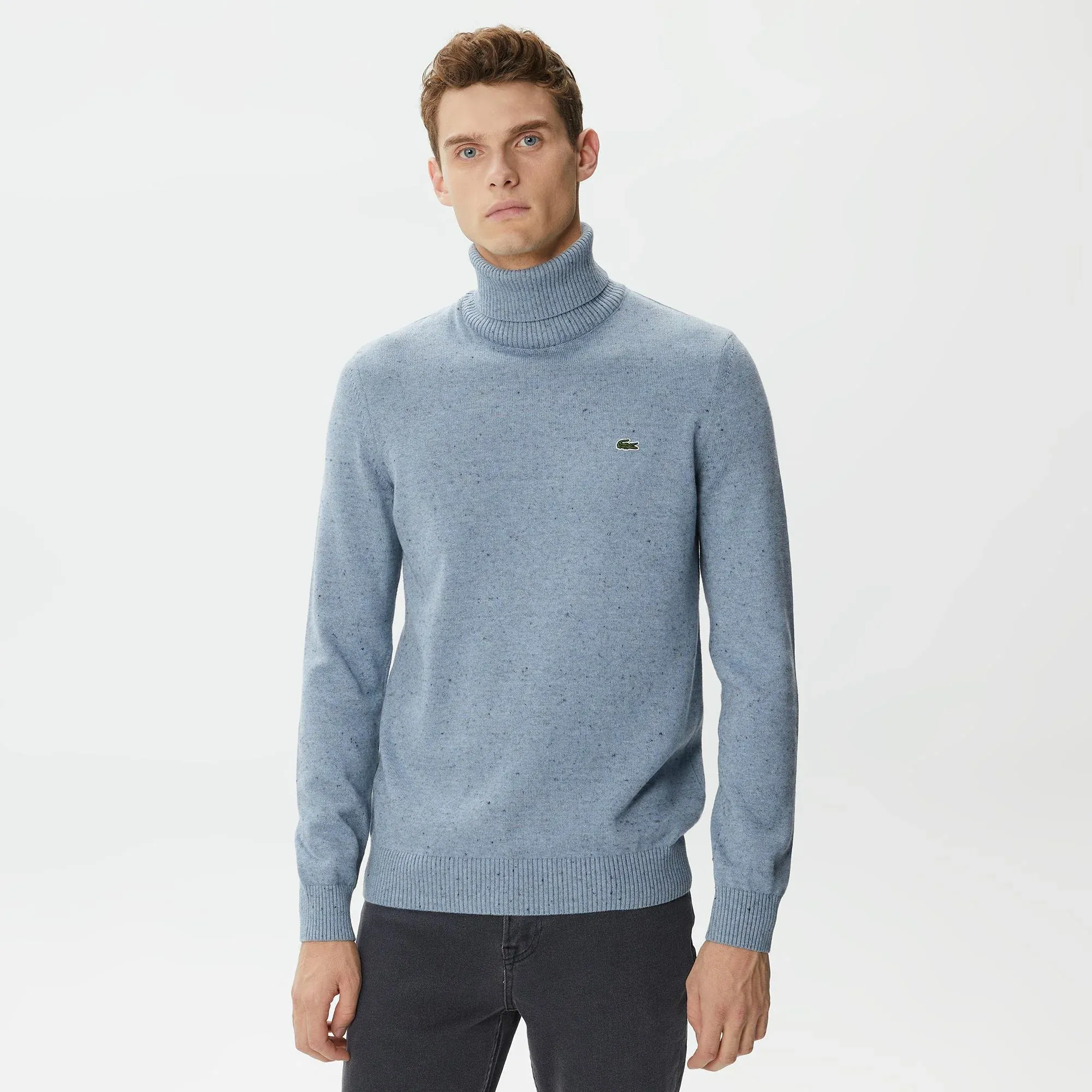 Мужская водолазка Lacoste Regular Fit, голубой, арт. ah2426