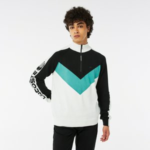 Ретро свитер Lacoste Regular Fit на молнии