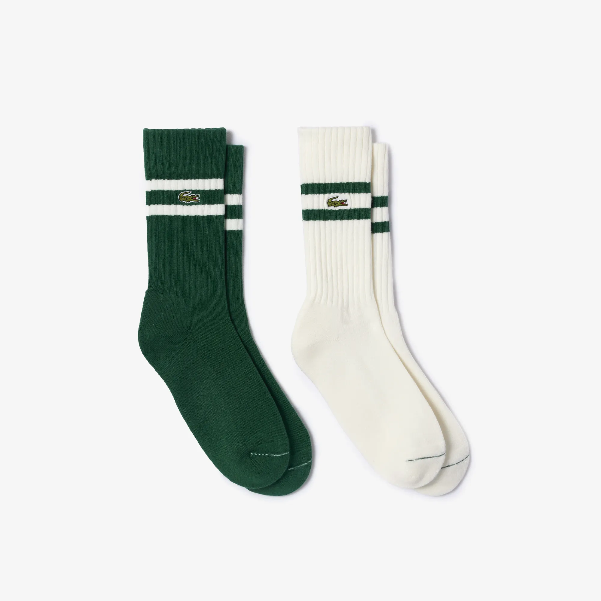 Мужские высокие хлопковые носки Lacoste Terry Sole, зеленый, арт. ra6842