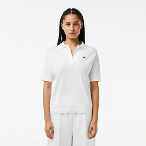 Женское поло Lacoste Loose Fit, белый, арт. PF0504