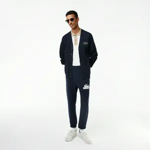 Мужские спортивные брюки Lacoste Relaxed Fit из хлопка, синий, арт. XH5585