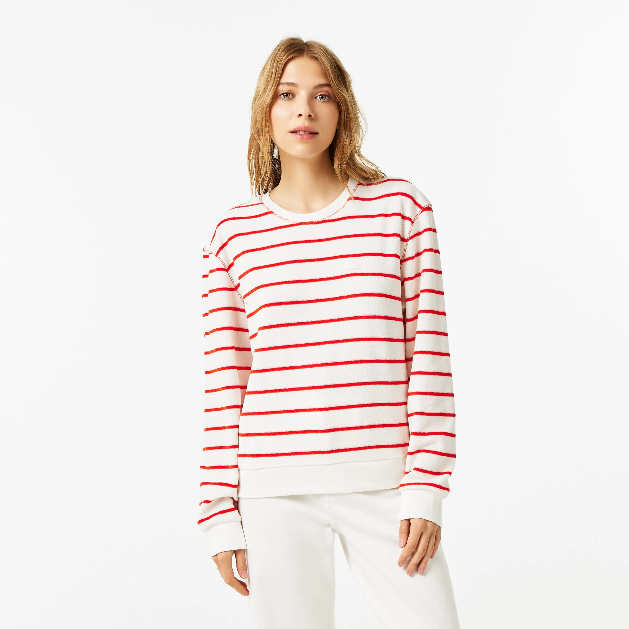 Женская толстовка Lacoste с круглым воротом, разноцветный, арт. sf0317