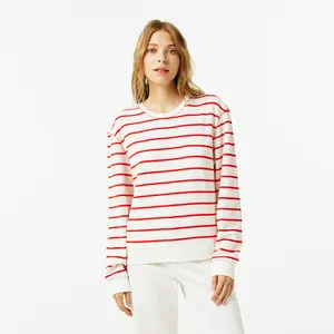 Женская толстовка Lacoste с круглым воротом, белый, арт. SF0317