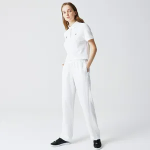 Женские брюки Lacoste из смеси льна и лиоцелла, белый, арт. HF0219