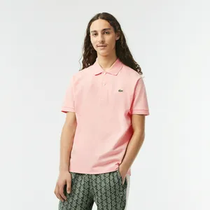Мужское поло Lacoste L1212 Classic Fit, розовый, арт. L1212
