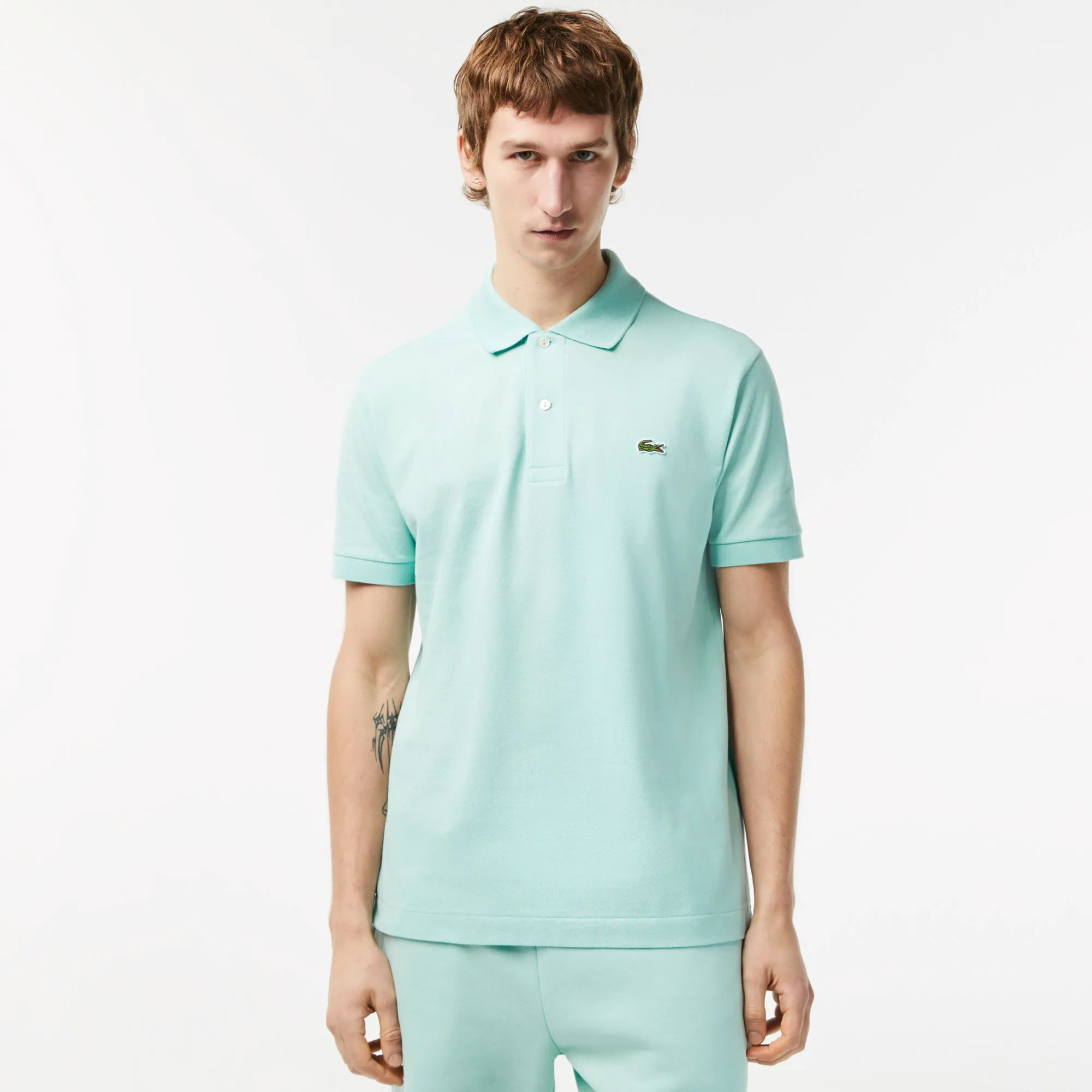 Мужское поло Lacoste Classic Fit, зеленый, арт. l1212