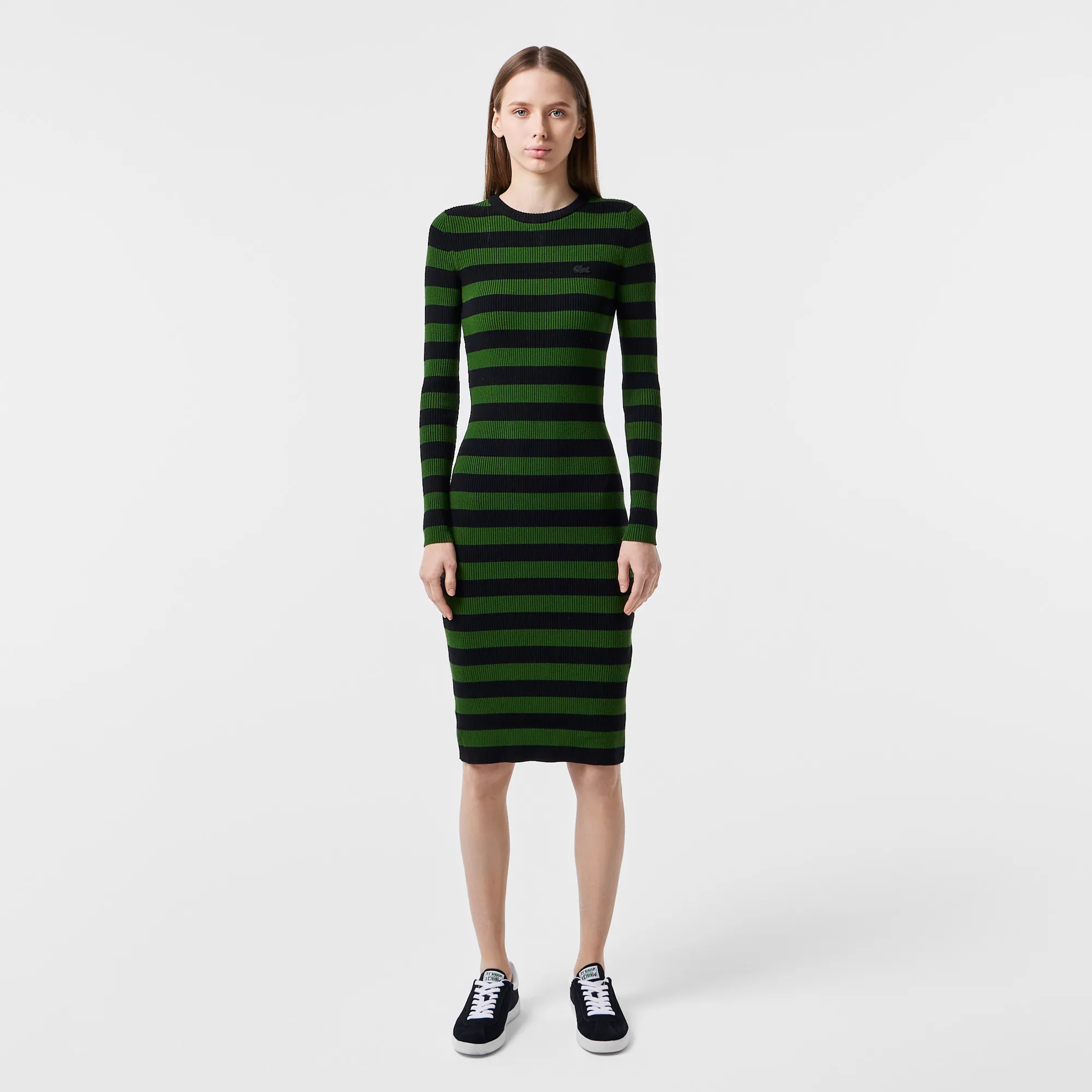 Эластичное платье Lacoste в полоску, разноцветный, арт. ef2406