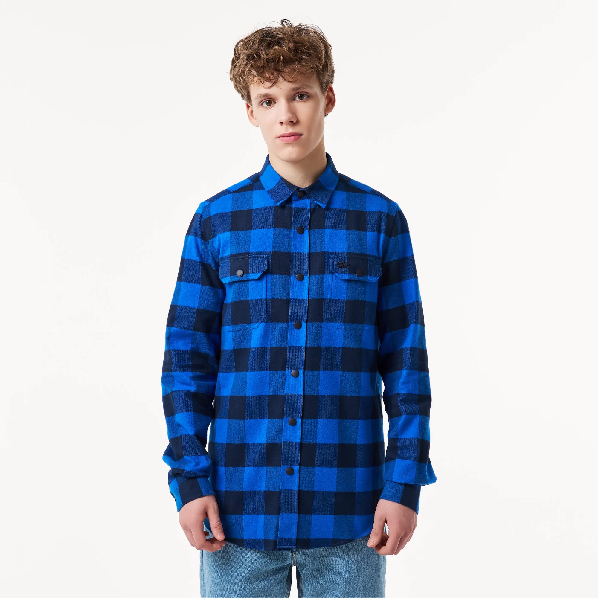 Мужская клетчатая рубашка Lacoste Slim Fit, разноцветный, арт. ch2311