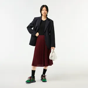 Женская плиссированная юбка Lacoste, красный, арт. JF8050