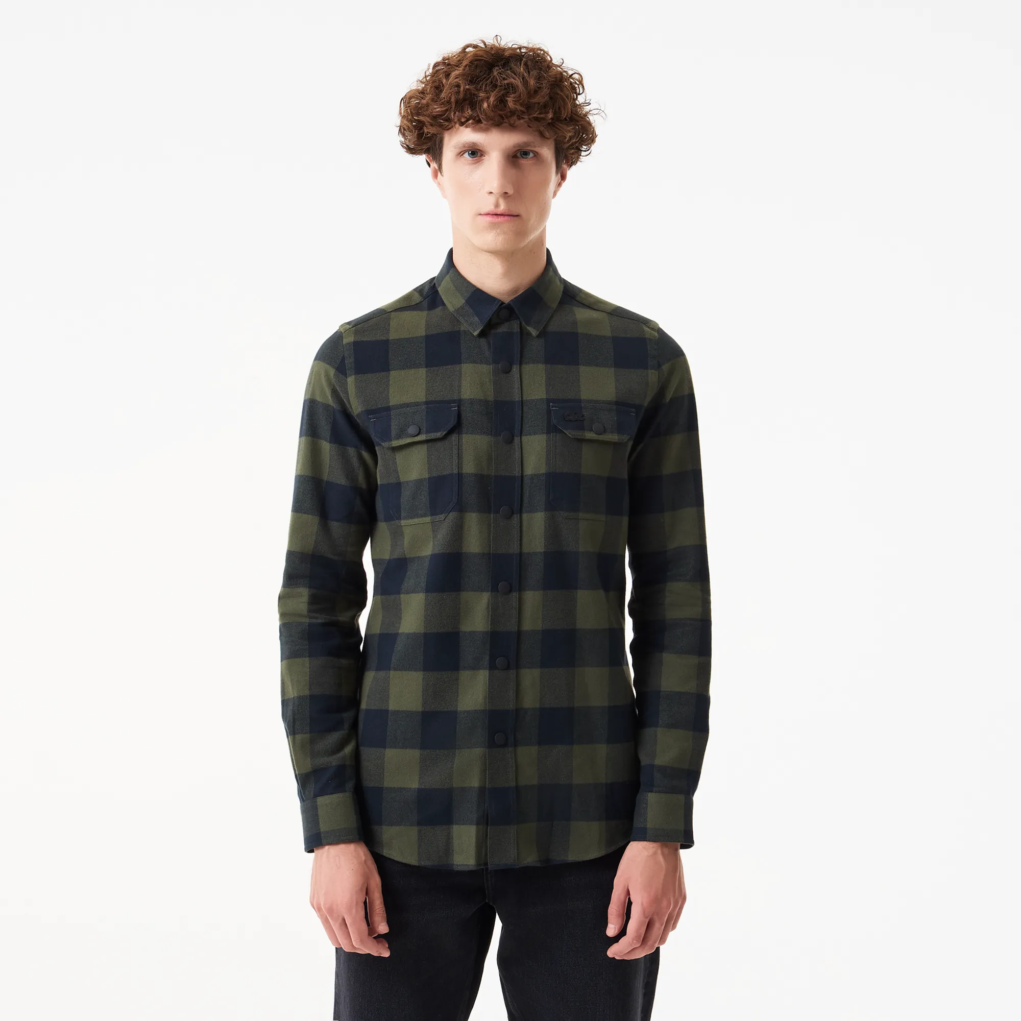 Мужская клетчатая рубашка Lacoste Slim Fit, разноцветный, арт. ch2311