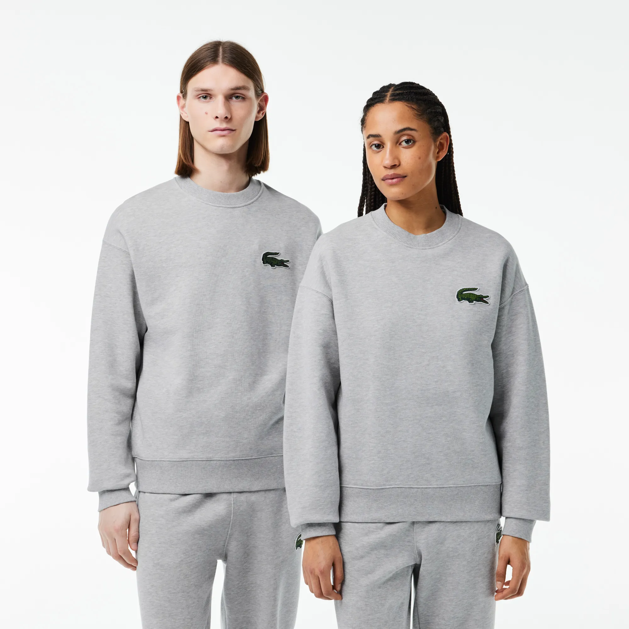 Толстовка Lacoste Unisex из органического хлопка, серый, арт. sh6405