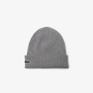 Шерстяная шапка Lacoste Unisex в рубчик
