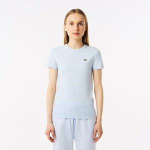 Женская хлопковая футболка Lacoste Relaxed Fit
