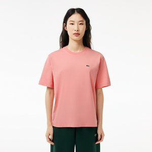 Женская футболка Lacoste Loose Fit из мягкого хлопка