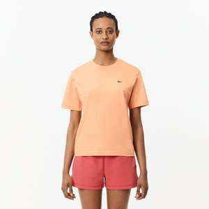 Женская футболка Lacoste Loose Fit из мягкого хлопка