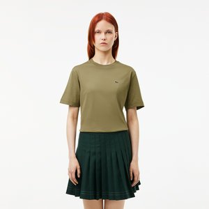 Женская футболка Lacoste Loose Fit из мягкого хлопка