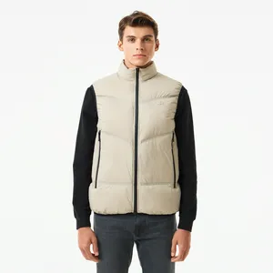 Мужской классический жилет Lacoste на молнии, серый, арт. BH2508