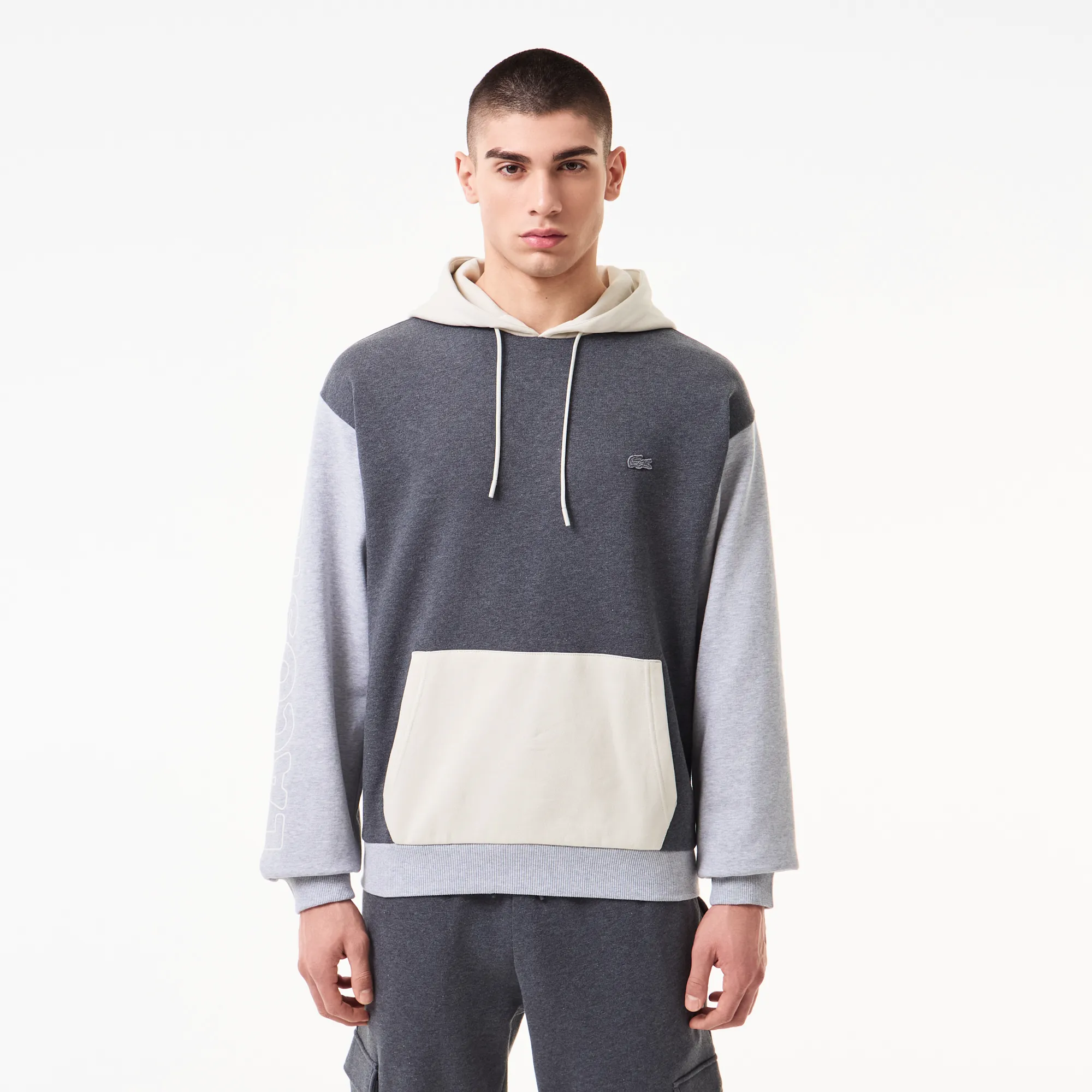 Мужская толстовка Lacoste с капюшоном, разноцветный, арт. sh2514