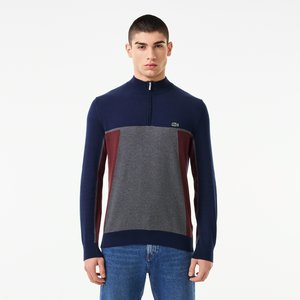 Мужской хлопковый свитер Lacoste на молнии
