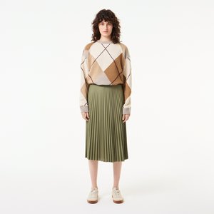 Женская плиссированная юбка, хаки, арт. jf8050