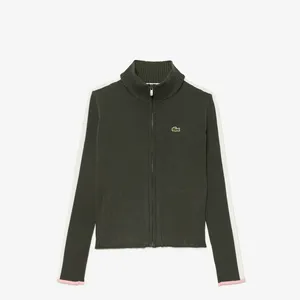 Детский свитер Lacoste на молнии, зеленый, арт. AJ2457