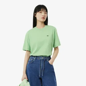 Женская футболка Lacoste Loose Fit из мягкого хлопка, зеленый, арт. TF7215