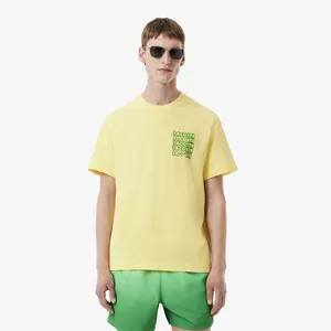 Мужская футболка Lacoste из органического хлопка, желтый, арт. TH0288