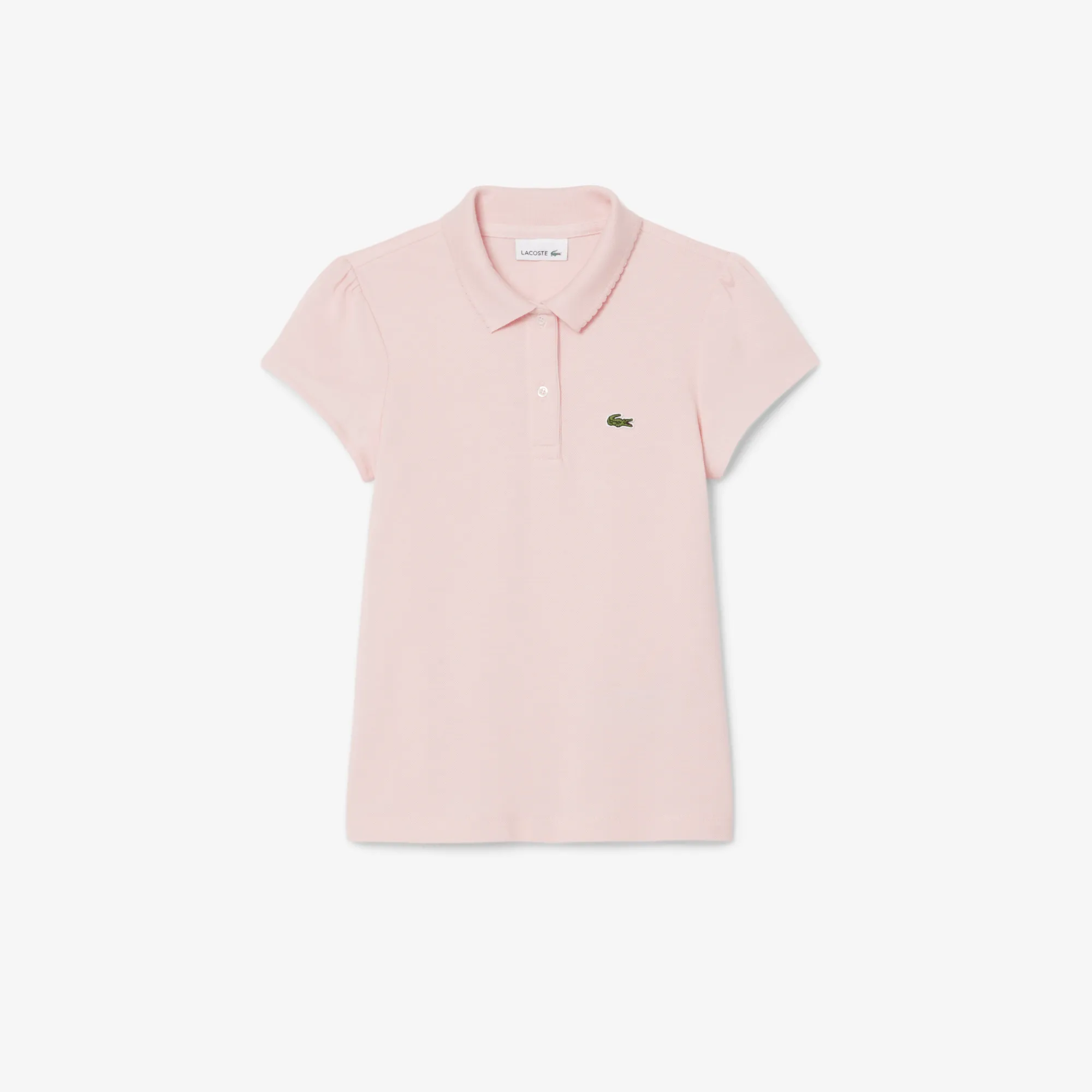 Детское поло Lacoste из хлопка Pique, розовый, арт. pj3594