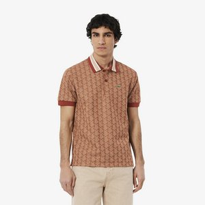 Мужское поло Lacoste Classic Fit с монограммой