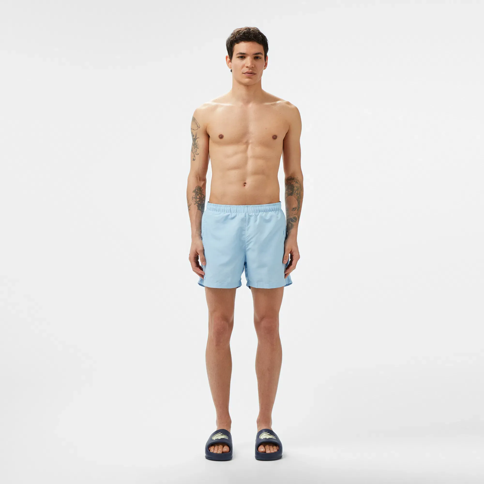 Мужские плавательные шорты Lacoste, голубой, арт. mh0508