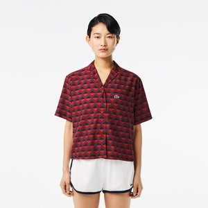 Женская рубашка Lacoste OVERSIZED, красный, арт. cf6910