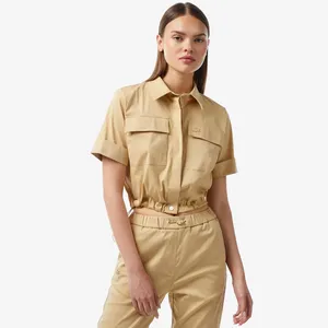 Женская лёгкая рубашка Lacoste, бежевый, арт. CF0401