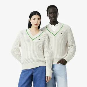 Свитер Lacoste Unisex из органического хлопка, белый, арт. AH9303